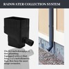 Rainwater Collection System System, 2x3 Inch Black Downspout Diverter Kit