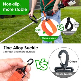 YOUSHARES Trimmer Shoulder Strap - Weed Eater Strap Compatible with Ego, Dewalt, Grennworks String Trimmer and Most Grass Trimmer, Weed Eater Shoulder Strap Nylon Belt Easy Release - Orange
