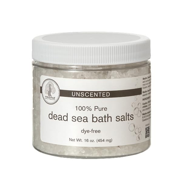 Dead Sea Bath Salts Unscented 16 oz 1 lb 100
