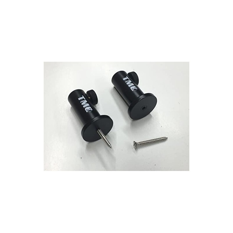 TMC 2 x Anodized Aluminium Stage stands with locking nuts,