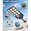 JAYNLT Solar Lights for Outside, 5 Lighting Modes Solar Flood