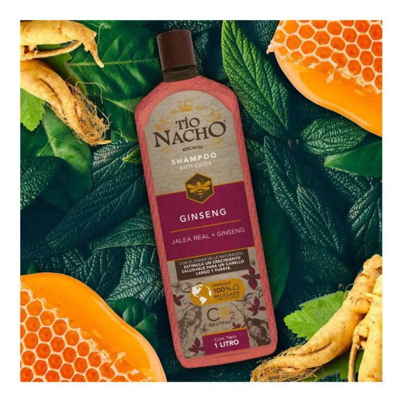 Shampoo Tío Nacho Ginseng Anti Caída 950 Ml
