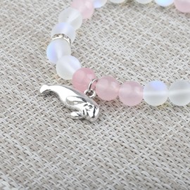 AKTAP Manatees Bracelet Manatee Lovers Gift In A World Of Sharks Be A Manatee Jewelry Sea Cow Gift for Women (Manatees Bracelet)