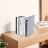 KKLM Bookends, Black, Set of 2, 4 Pieces, Non Slip