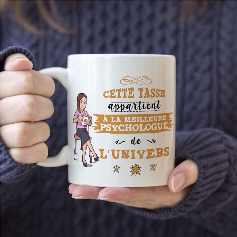 Mugffins (Taza en francés) Psicólogo 350 ml mejor del universo