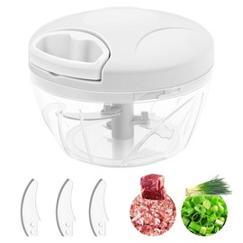 Udbrud 500 ml Manual Onion Chopper with Pulley Multi Chopper Onion Chopper Vegetable Chopper Kitchen for Vegetables, Fruits, Onions, Nuts, Garlic