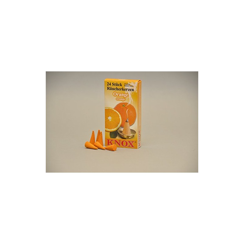 Knox Incense Cones - Orange - 24 Pieces/Pkg (2, Orange)