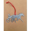 Horse Harness Racing Metal Ornament