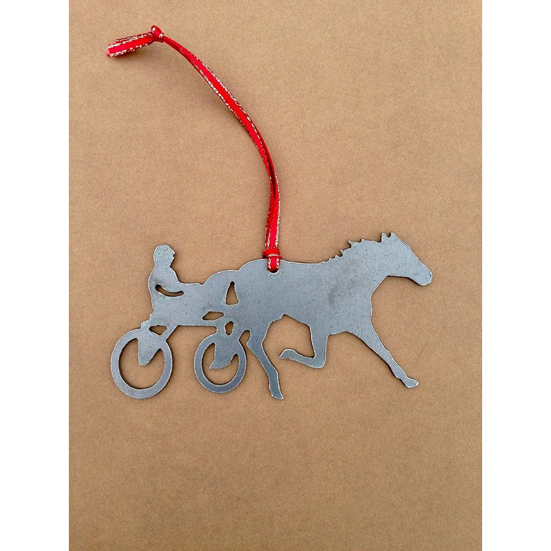 Horse Harness Racing Metal Ornament