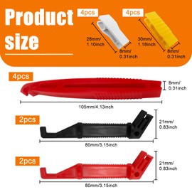 Pack of 24 Fuse Puller, 4 Sizes Car Fuse Puller Tool Made of Plastic Car Fuse Puller for Replacement of Fuses in Car Motorcycle Truck