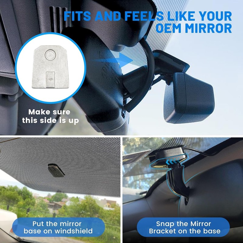 EWAY Tailgate Handle Backup Reverse Camera with 4.3" Rear View
