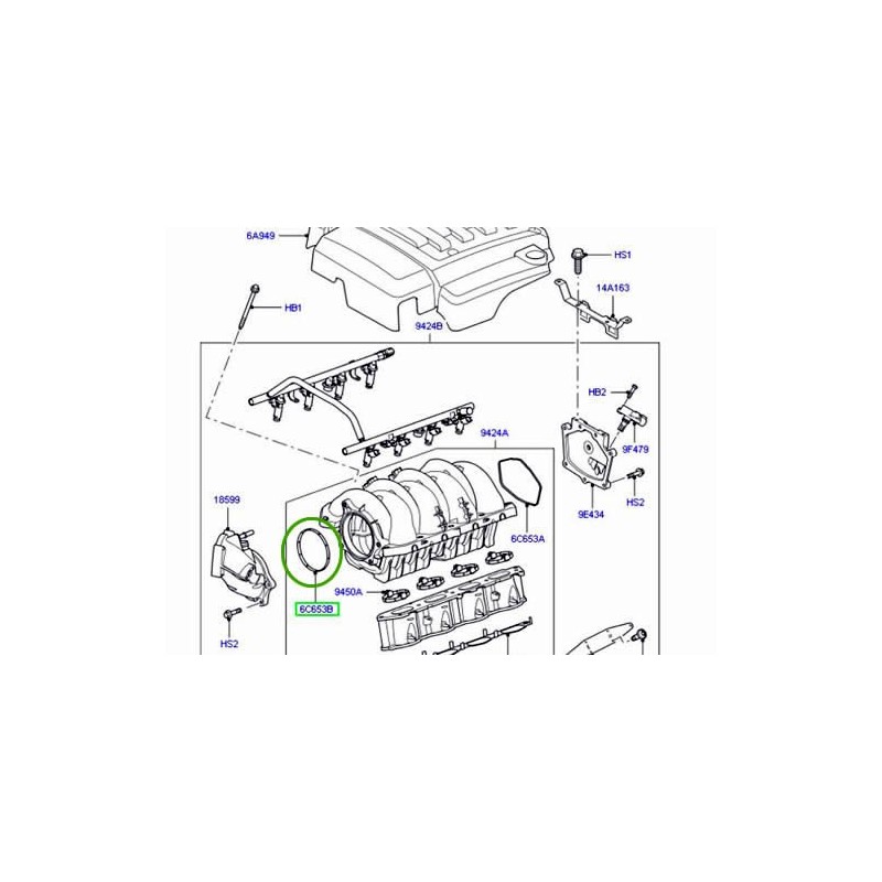 Generic Genuine Intake Manifold Gasket Compatible with Land Rover Range