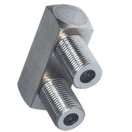 Sat-Fox SAT F-Adapter U-piece | U Connector F Female to F Female | for TV Adapter Connector Coupling Splitter | F-Adapter for One Satellite Cable Antenna Cable Coaxial Cable