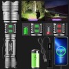 Garberiel High Lumen Super Bright 30W LED Flashlight Rechargeable Tactical