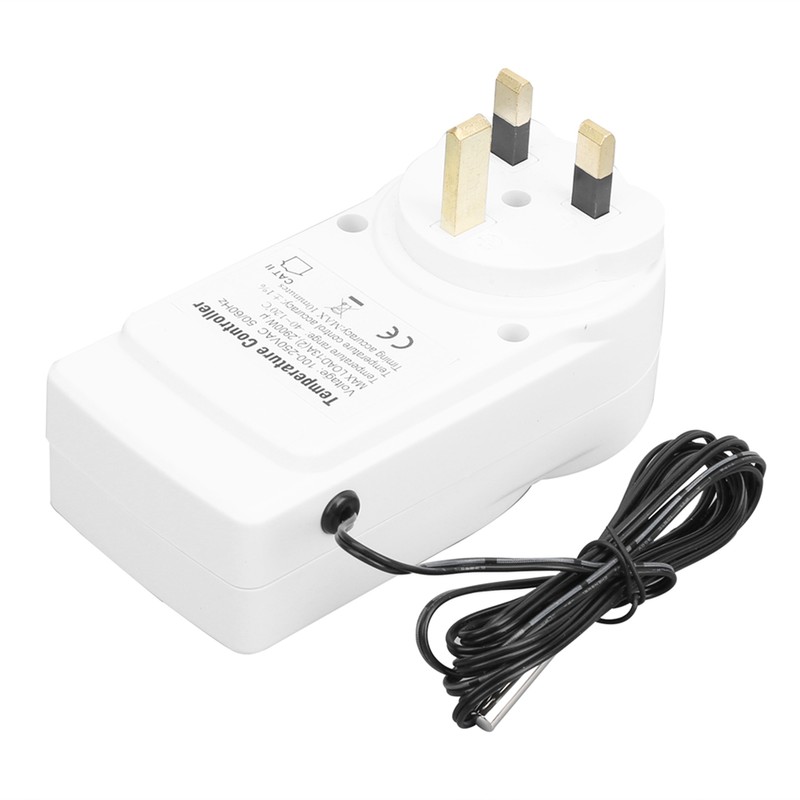 Digital Thermostat Socket Temperature Control with Timer Switch Sensor Probe