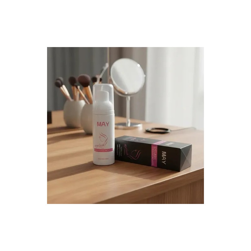 12 Espumas De Limpieza Extensiones De Pestañas May 60ml