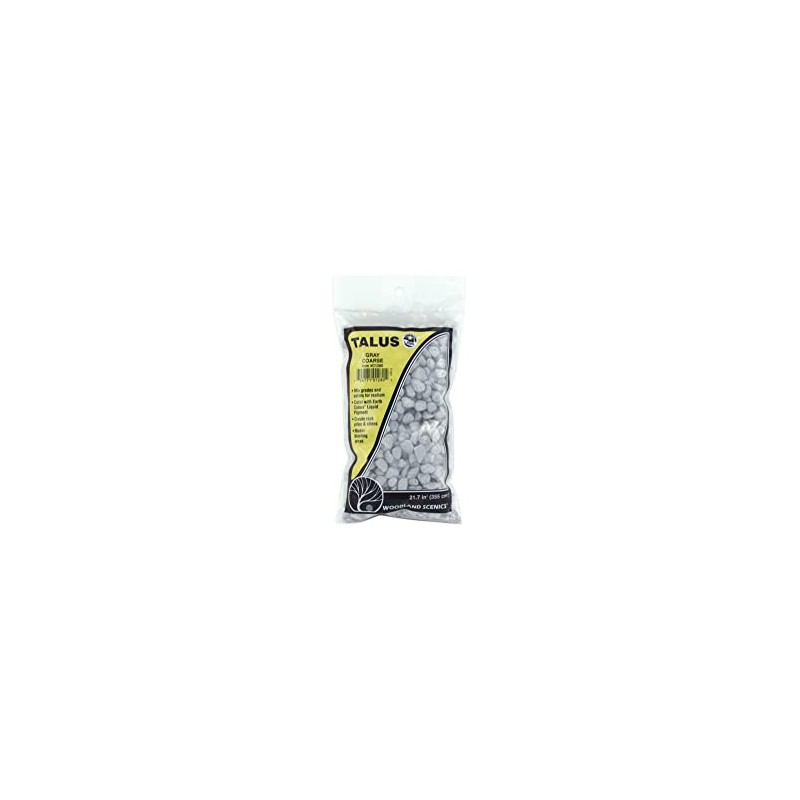 Woodland Scenics Coarse Talus 21.7 Cubic Inches-Gray