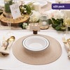 MATANA 25 White Plastic Bowls with Black Rim, Soup Bowls