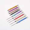 Set of 2 Telescopic Toothpick Holder Titanium Alloy Picnic Toothpick