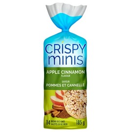 Quaker Crispy Minis Apple Cinnamon Large Brown Rice Cakes, 196g