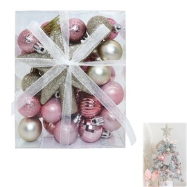 BTtime Christmas Ornaments, Set of 30, Christmas Tree, Ornaments, Ball Set, 1.2 inches (3 cm), Paul, Christmas Balls, Tree Topstars, Ornaments, Christmas Party Decorations, Party Accessories, Hanging