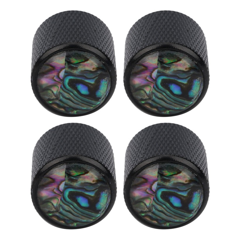 4 Pcs Electric Bass Knob Dome Metal High End Shell