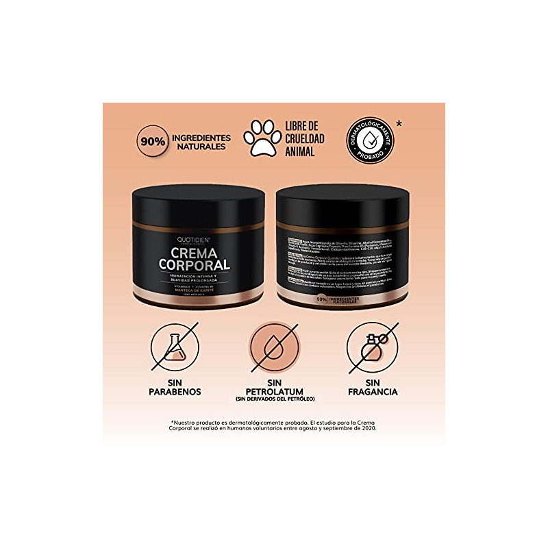 Crema Corporal Humectante- 450 gr-Manteca de Karite+Vitamina E+Vitamina B5- Hidratación