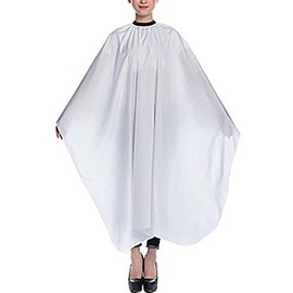 Hair Cutting Cape Salon Hair Stylist Apron Cape for Salon/Home – White