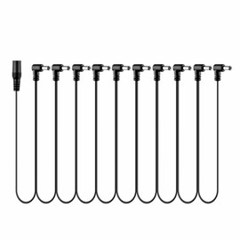 FITE ON 6-7-8-9-10 Way Guitar Effects Pedal 9V Daisy Chain Power Supply Cable Splitter