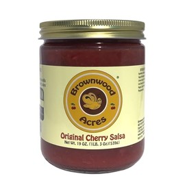 Original Cherry Salsa by Brownwood Acres (Original) - Handcrafted in Michigan's Cherry Capital - (19 Ounce) Jar