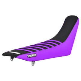 Enjoy Mfg Seat Cover - Compatible Fit for 2021-2023 Kawasaki KLX 300 KLX 300SM (Color Sides/Color Ribs) #377 (Purple/Black/Purple)