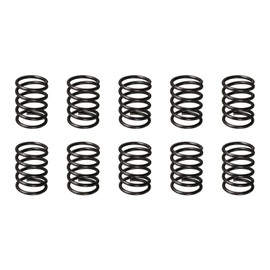 DTGN 1.2x12x15mm(DxODxL) Compression Spring - 10Pack - Good for Machinery - Spring Steel Extension Spring - Black