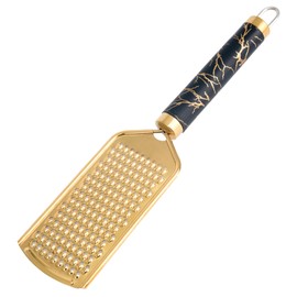 Professional Cheese Grater, Gold Stainless Steel Cheese Grater Handheld, Grater Hand Crank, Practical Kitchen Gadgets, Graters for Cheese, Chocolate, Spices (Coarse)