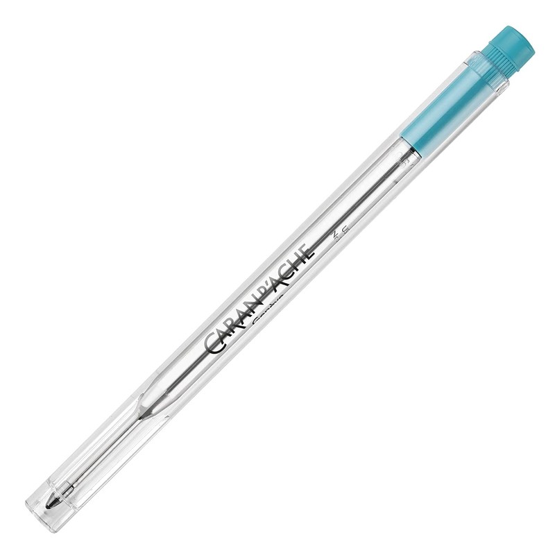 Caran d'Ache Goliath 8.421.191 Ballpoint Pen Refill Medium Turquoise Length