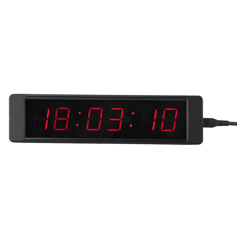 LED Remote Wall Clock Prscise Timer Stopwatch for Fitness Training