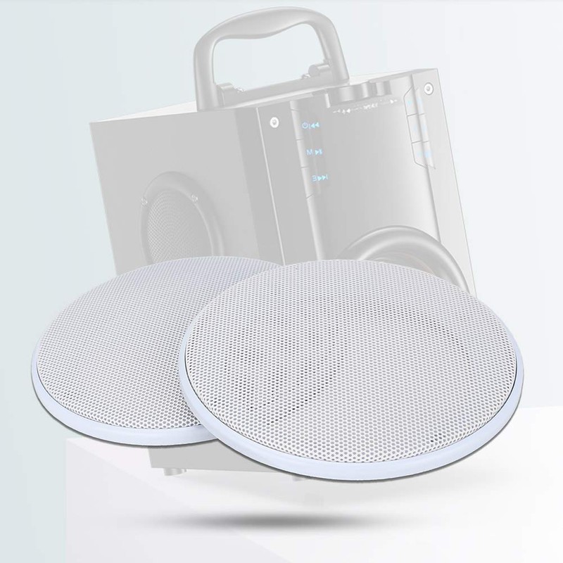 White Round Speaker Cover Ceiling Speaker White Cover Metal Cold