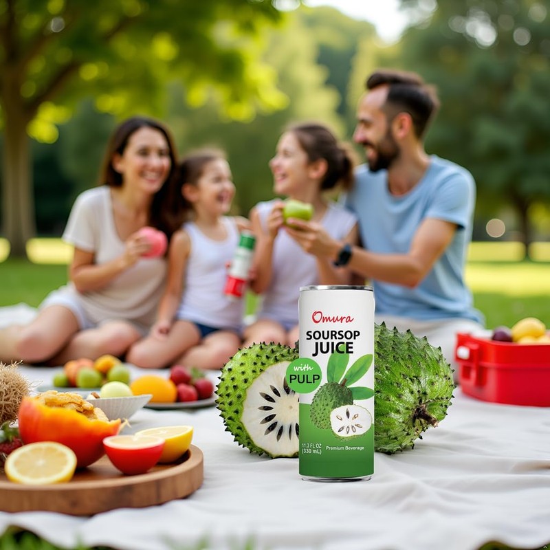 OMURA SOURSOP GRAVIOLA GUANABANA JUICE (24-Pack)