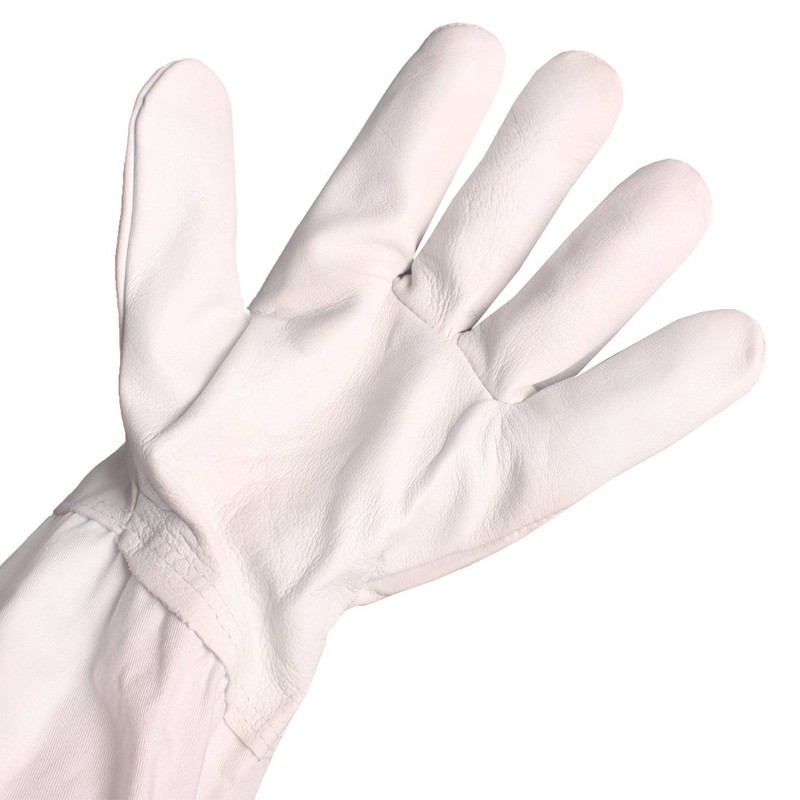 Andux 1 Pair Professional Beekeeping Gloves Long Sleeve Protective Gloves