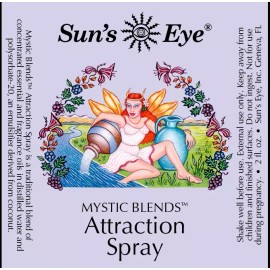 Sun's Eye Attraction, Sun's Eye Mystic Blends Spray/Mist, Large 8 Oz Bottle