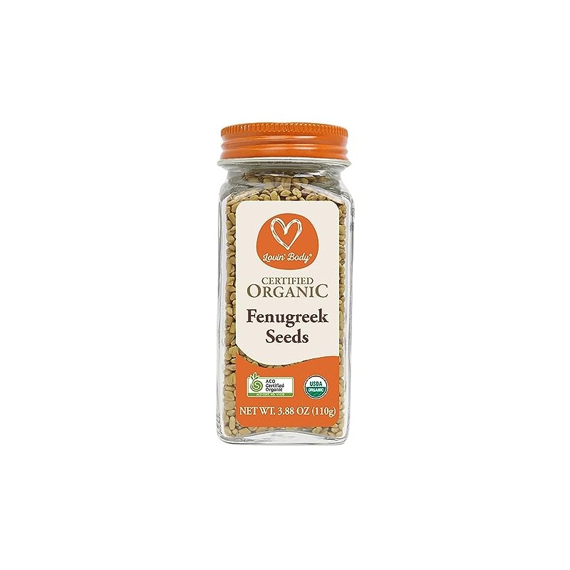 Lovin' Body Organic Fenugreek Seeds, 110 g