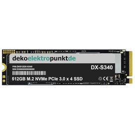 dekoelektropunktde 512GB M.2 NVMe Gen3 SSD Festplatte passend für HP Z2 Mini G1a Workstation, Alternatives Ersatzteil 2280 PCIe 3.0 x 4