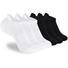 ATBITER Womens Ankle Socks 6 Pairs Cushioned Running Athletic No Show Socks With Tab