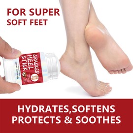 Baorder 2Pcs Coconut Scented Foot Cream Set, Natural Hydrating Heel Stick Balm, Deeply Moisturize Soften, Smoothens Dry Skin, Feet Care for Women and Men