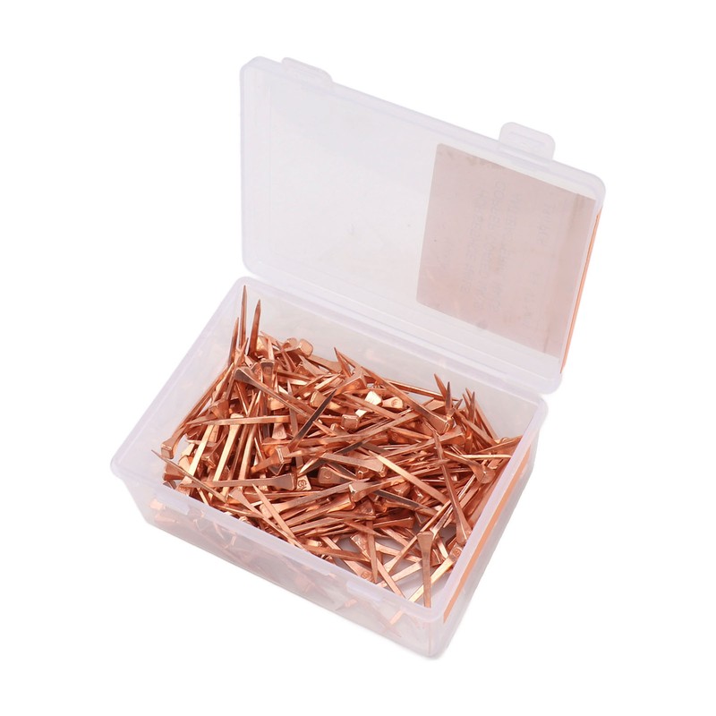 250Pcs Horseshoe Nails Copper Plated Rustproof Equestrian Riding Equipment Pet