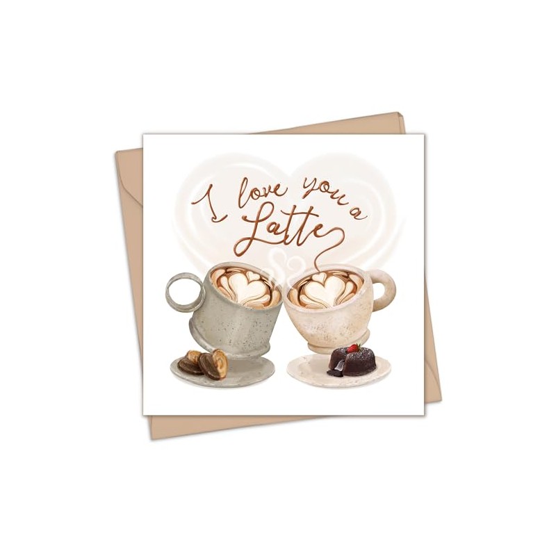 Valentines Day Card - Love You a Latte