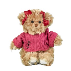 Bukowski Tova Teddy Bear 25 cm Brown/Pink with Jumper Plush Teddy Bear