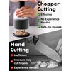 Food Chopper, Hand Chopper Dicer Easy to Clean, Manual Slap