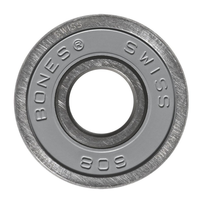 Bones Swiss Ceramic Skateboard Bearings 8-Pack with Speed Cream Lubricant