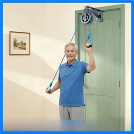 Home Elbow 홈엘보우 관절 회복 트레이너 고정 풀리 팔 운동 기구 도어 마운트 슬라이드 로프 피트니스 짐 장비 [01 도어 트레이너 + 보조 장갑] Home Elbow Joint Recovery Trainer Fixed Pulley Arm Exercise Equipment Door Mount Slide Rope Fitness Gym Equipment [01 Door Trainer + Auxiliary Gloves]
