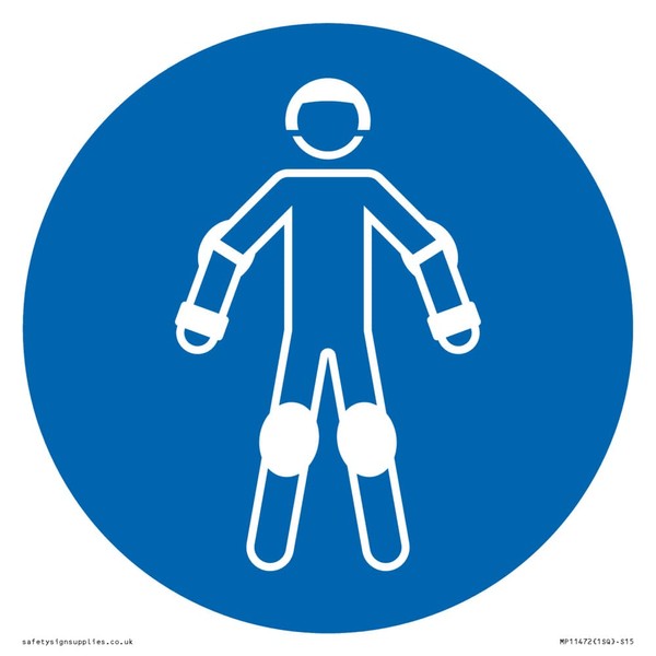 Mandatory: Wear protective roller sport equipment Sign - 150x150mm - S15